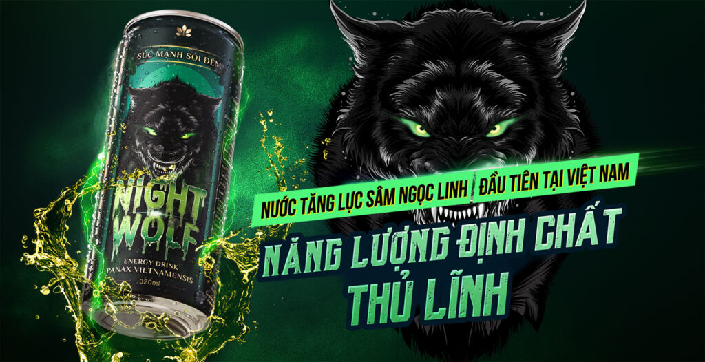 Nước tăng lực Night Wolf - Dòng sản phẩm mới từ Sâm Ngọc Linh Kon Tum K5