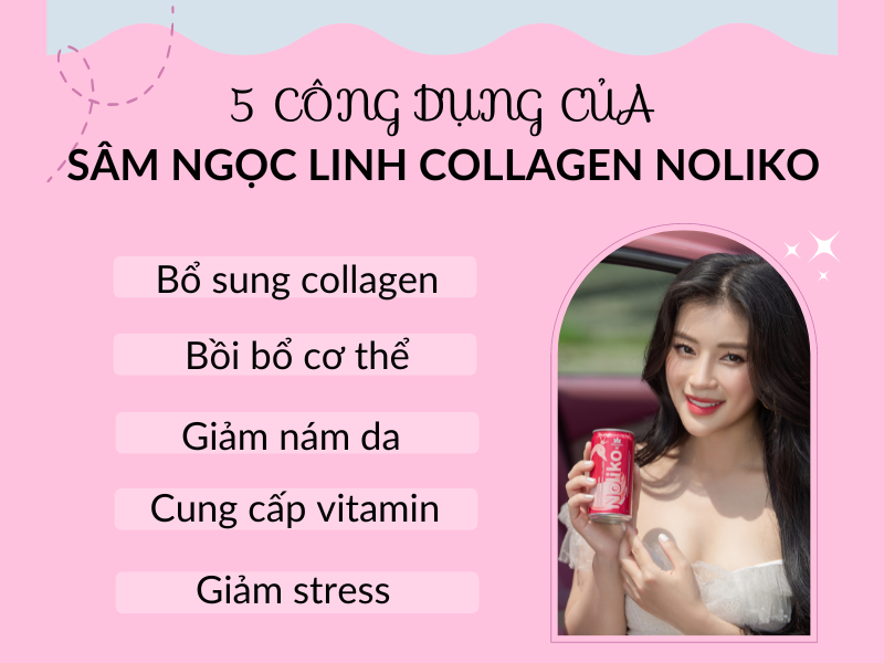 5 công dụng của Sâm Ngọc Linh Collagen Noliko bạn đã biết chưa?
