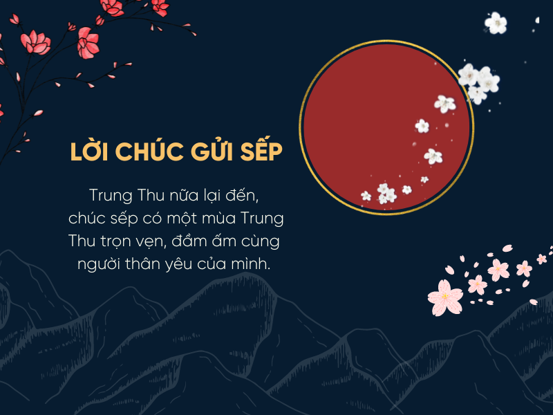 Lời chúc mừng Trung Thu gửi tặng sếp.