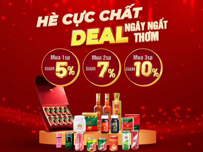 Hè chất, ngây ngất deal thơm cùng Sâm Ngọc Linh K5