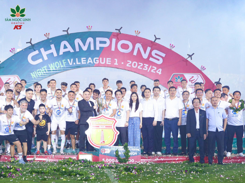 Đại diện Sâm Ngọc Linh K5 tại mùa giải Night Wolf V.League 1 2023/24.