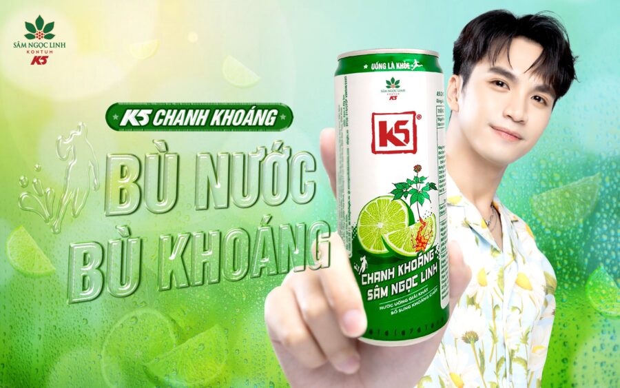 K5 Chanh Khoáng giúp bù nước hiệu quả.