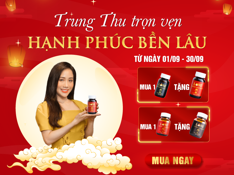 Ưu đãi tháng 9 khi mua sản phẩm Love.