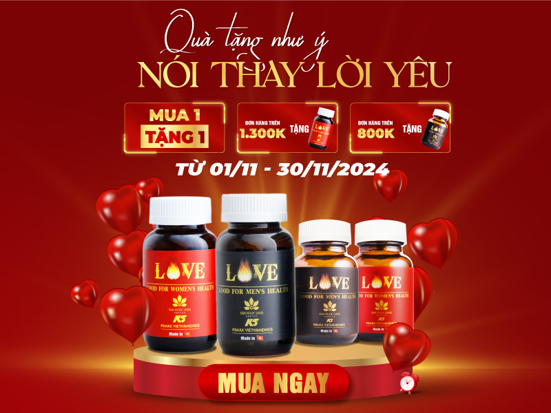 Mua các sản phẩm Love nhận được ưu đãi tuyệt vời. Nhanh tay mua sắm ngay.