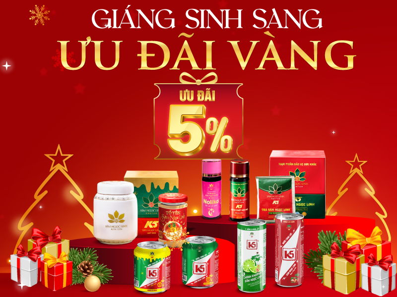 Giáng sinh sang, vạn deal hot cùng ưu đãi tháng 12 của Sâm Ngọc Linh K5