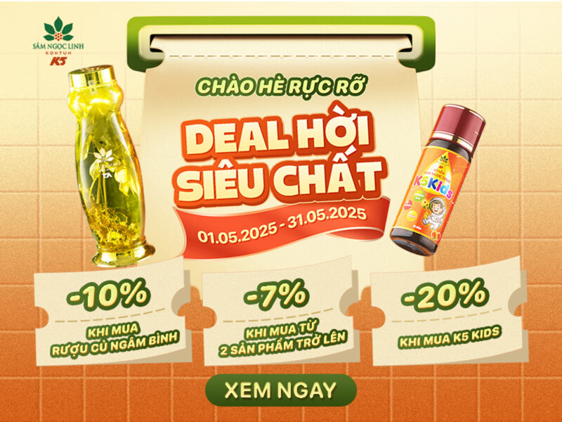 Chào hè rực rỡ, deal hời siêu chất cùng ưu đãi tháng 5 từ K5