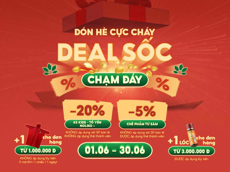 Đón hè cực cháy, deal sốc chạm đáy cùng ưu đãi tháng 6 từ K5