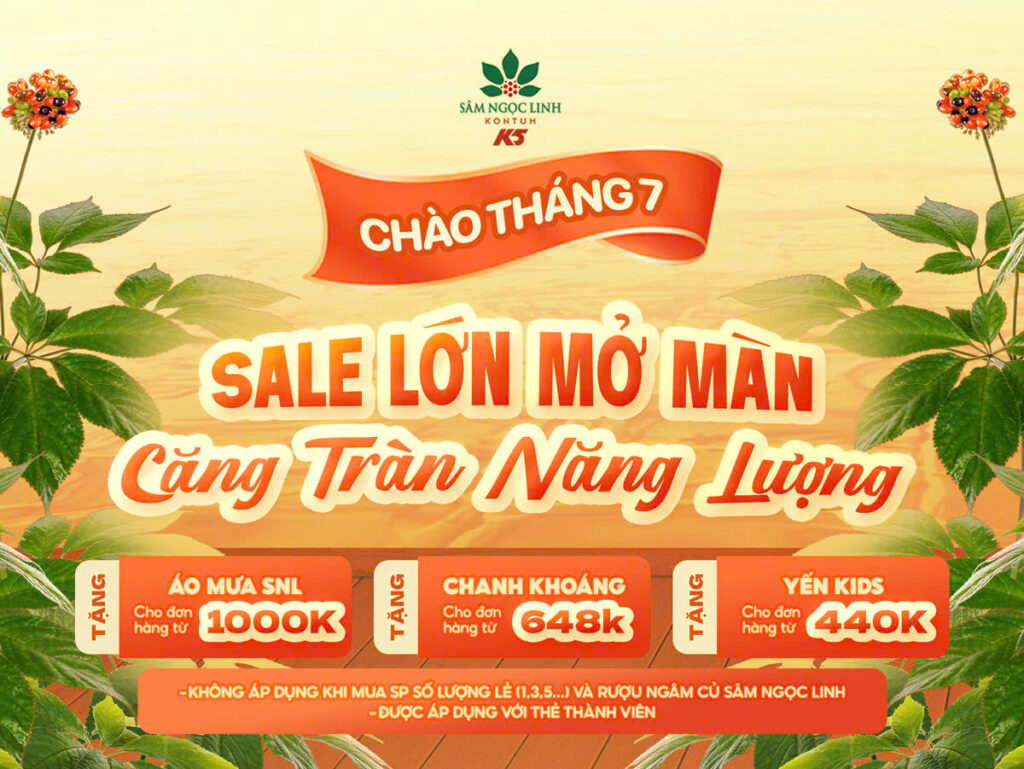 Các chương trình ưu đãi tháng 7 của K5.