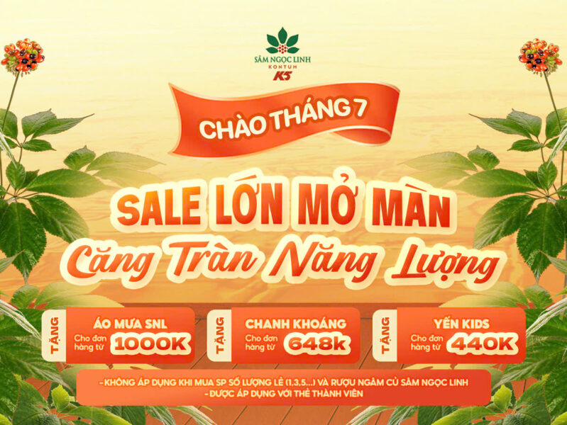 Các chương trình ưu đãi tháng 7 của K5.