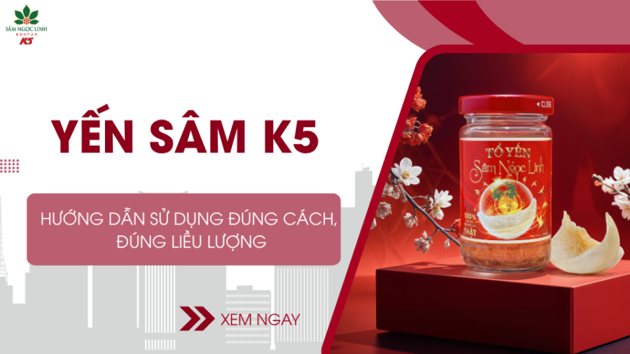 Hướng dẫn cách dùng Yến Sâm K5 hiệu quả, đúng cách