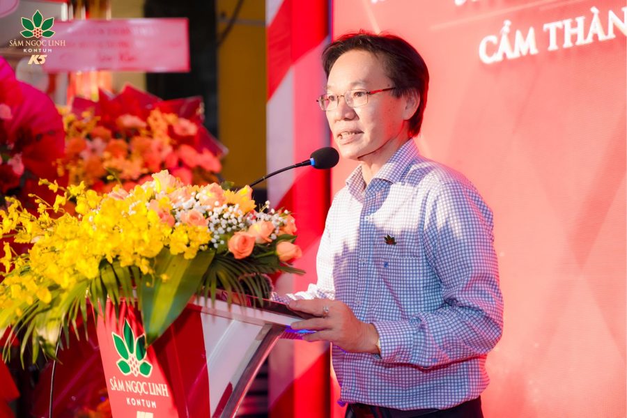 Đại diện K5 phát biểu tại ngày khai trương.
