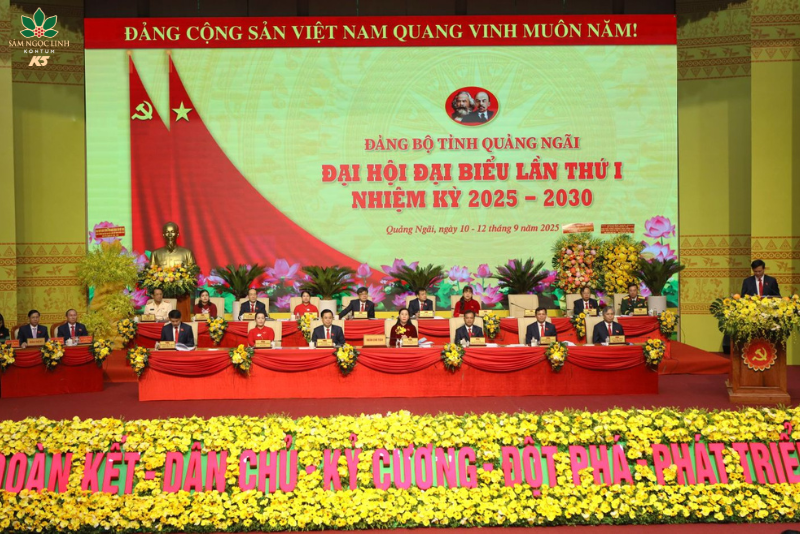 Sâm Ngọc Linh K5 x Đại hội đại biểu Đảng bộ tỉnh Quảng Ngãi lần thứ I: Cột mốc quan trọng, bước tiến trong kỷ nguyên mới