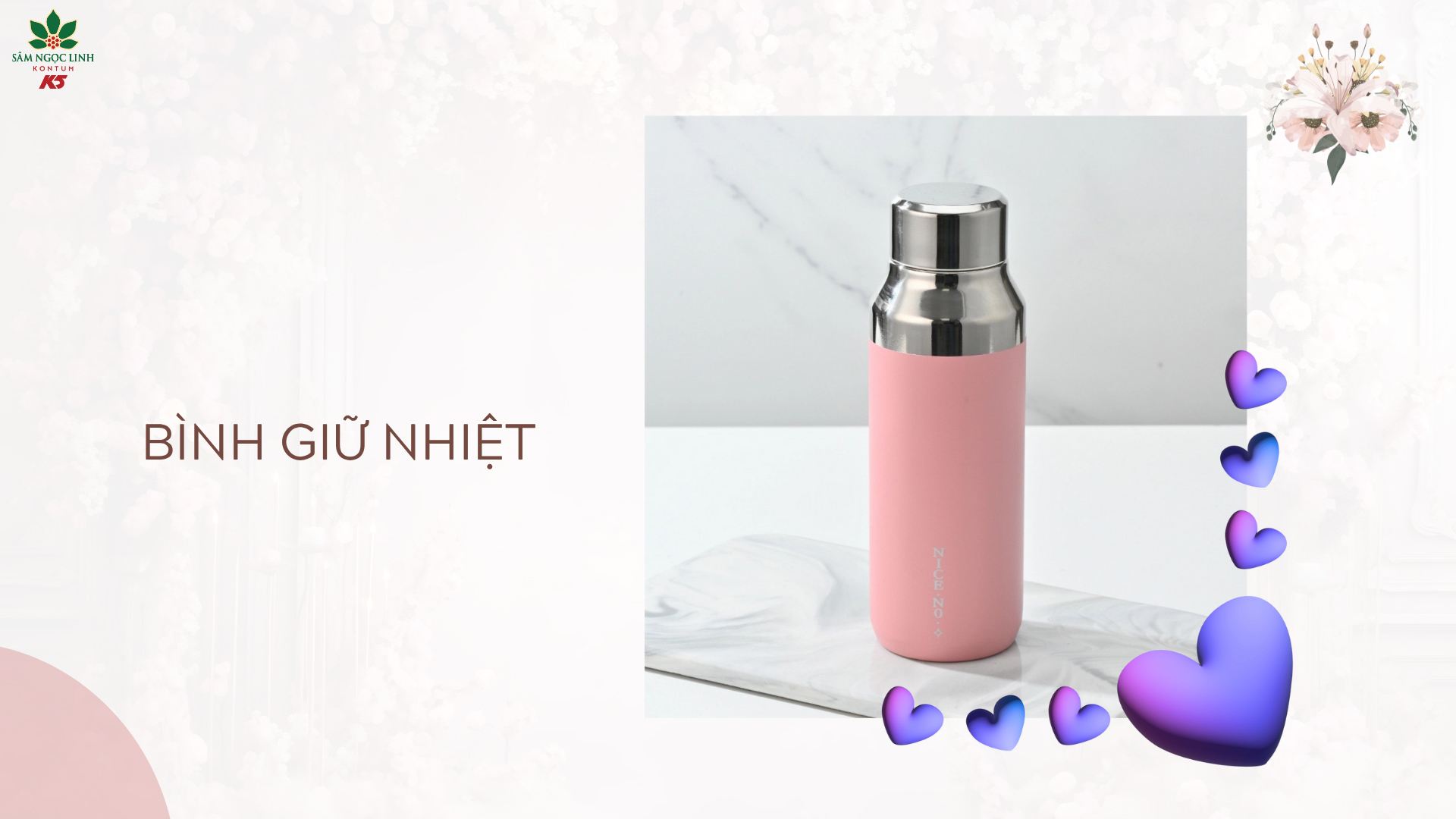 Bình giữ nhiệt - Giúp cung cấp đủ nước cho cô giáo trong quá trình giảng dạy.