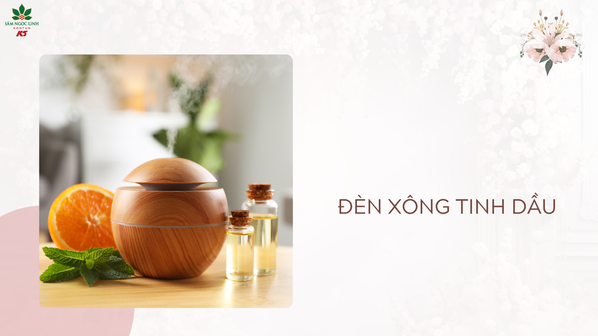 Đèn xông tinh dầu - Tạo cảm giác thư thái, dễ chịu.