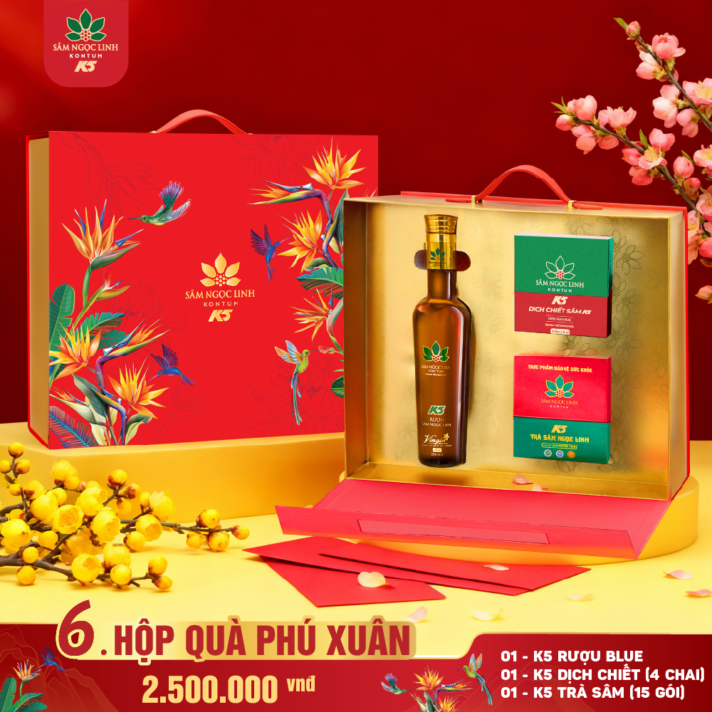 Hộp quà Tết Phú Xuân 2026 của K5.