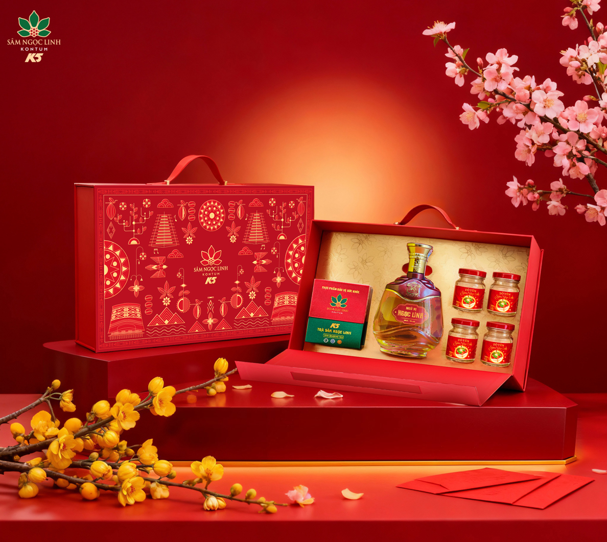 Hộp quà Tết Thiên Hoa – Tinh hoa đại ngàn nở rộ phúc xuân.