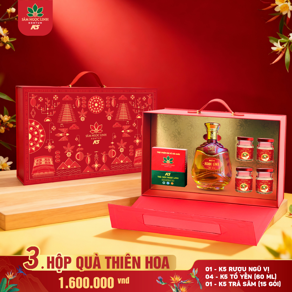 Hộp quà Tết Thiên Hoa 2026 của K5.