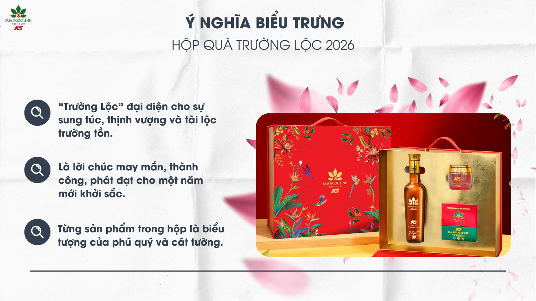 Ý nghĩa biểu trưng của hộp quà Trường Lộc 2026.