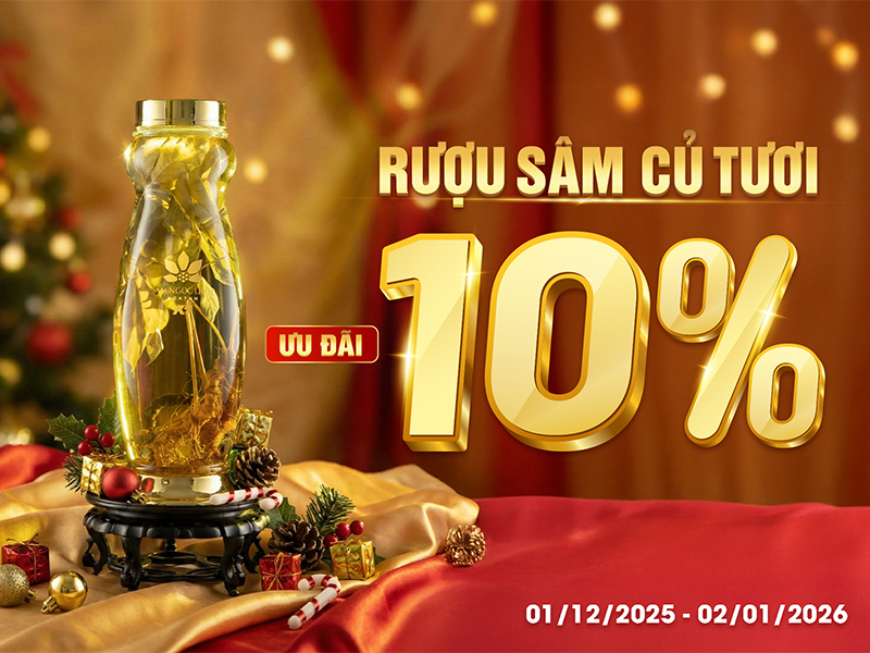 Ưu đãi khi mua rượu củ tươi K5.