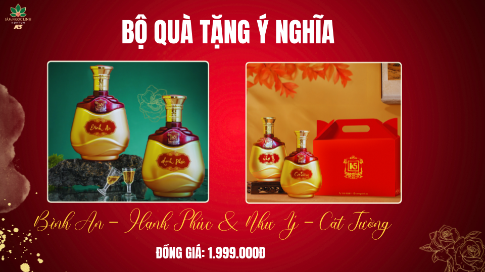 Giá rượu K5 bộ quà tặng ý nghĩa.
