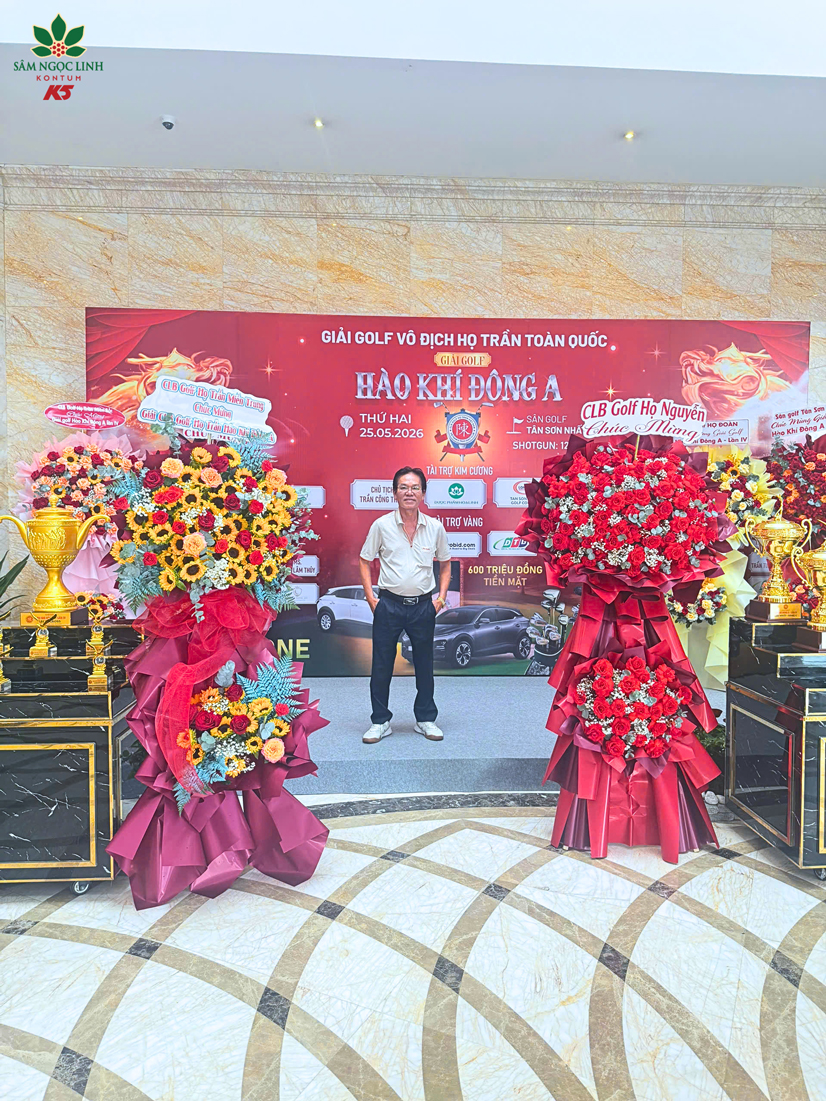 Đại diện Sâm Ngọc Linh K5 tham dự Giải Golf "Hào Khí Đông A" lần IV 2026. 