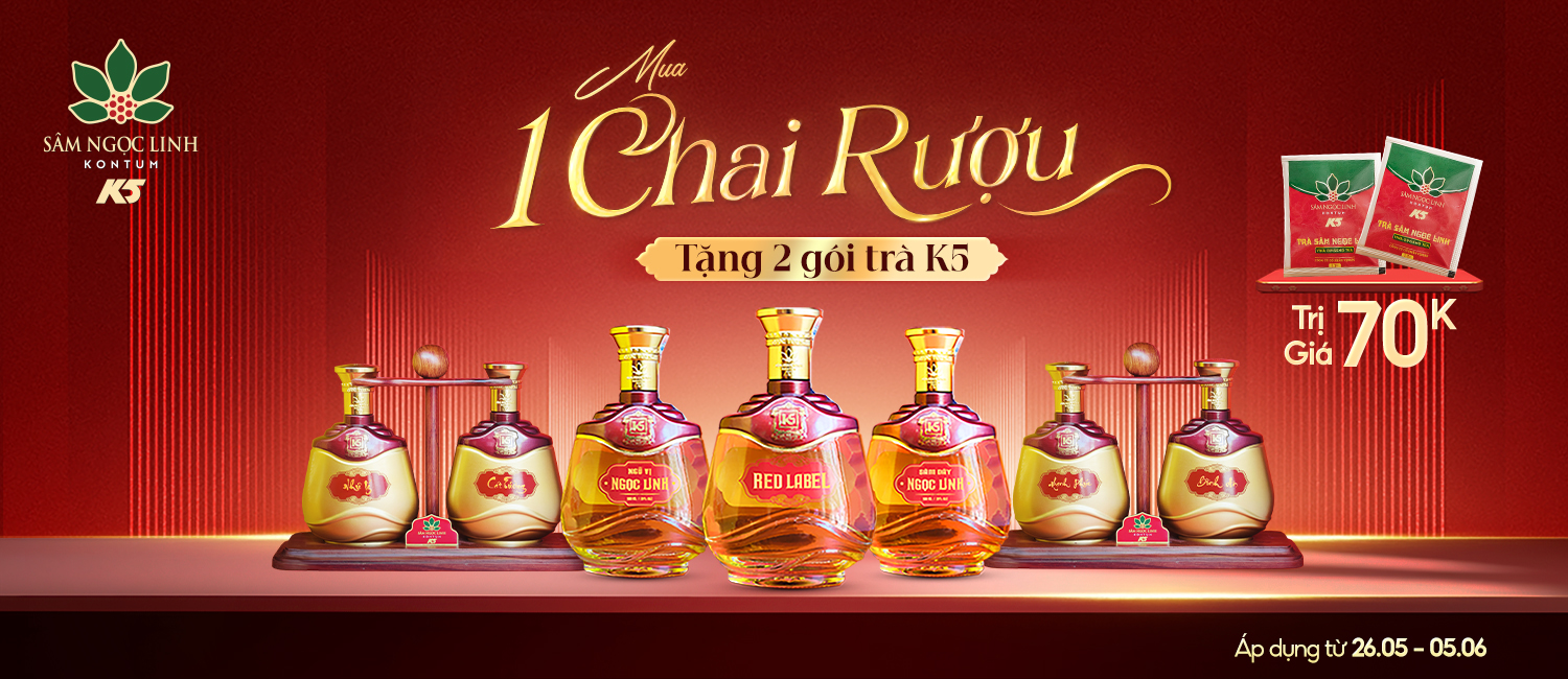 Chương trình khuyến mãi rượu Sâm trong tháng 5 của K5.