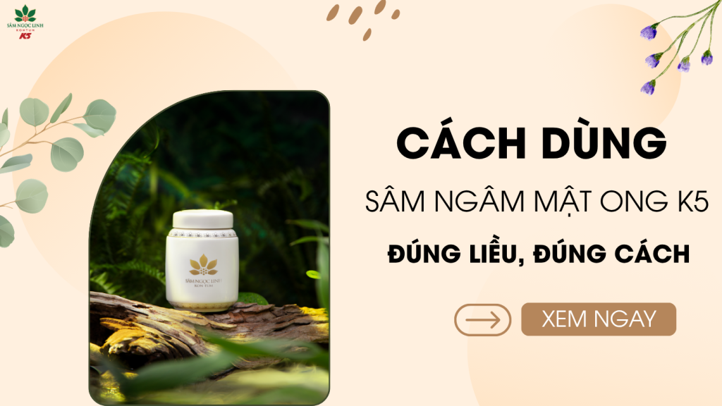 Hướng dẫn sử dụng Sâm Mật Ong K5 đúng liều, đúng cách