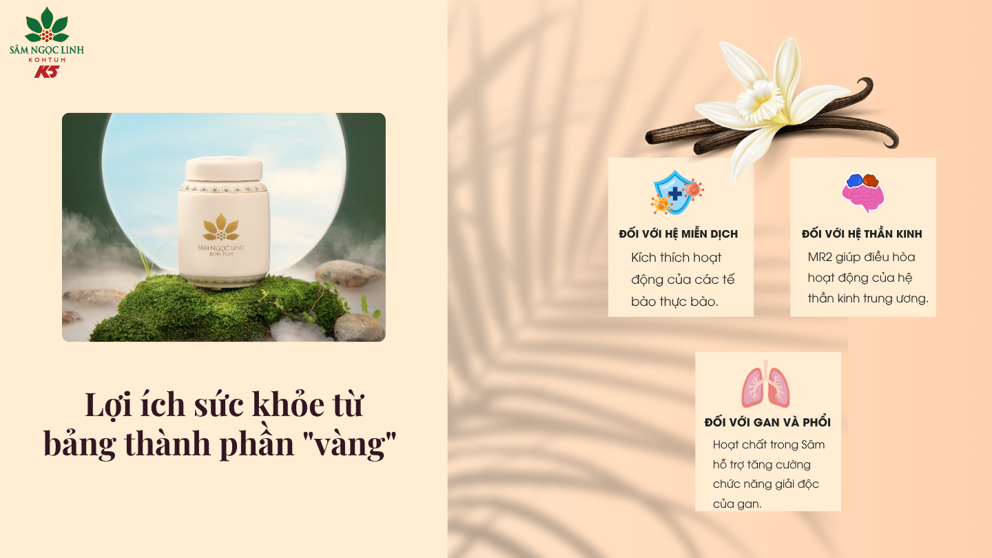 Những lợi ích sức khỏe từ bảng thành phần "vàng".