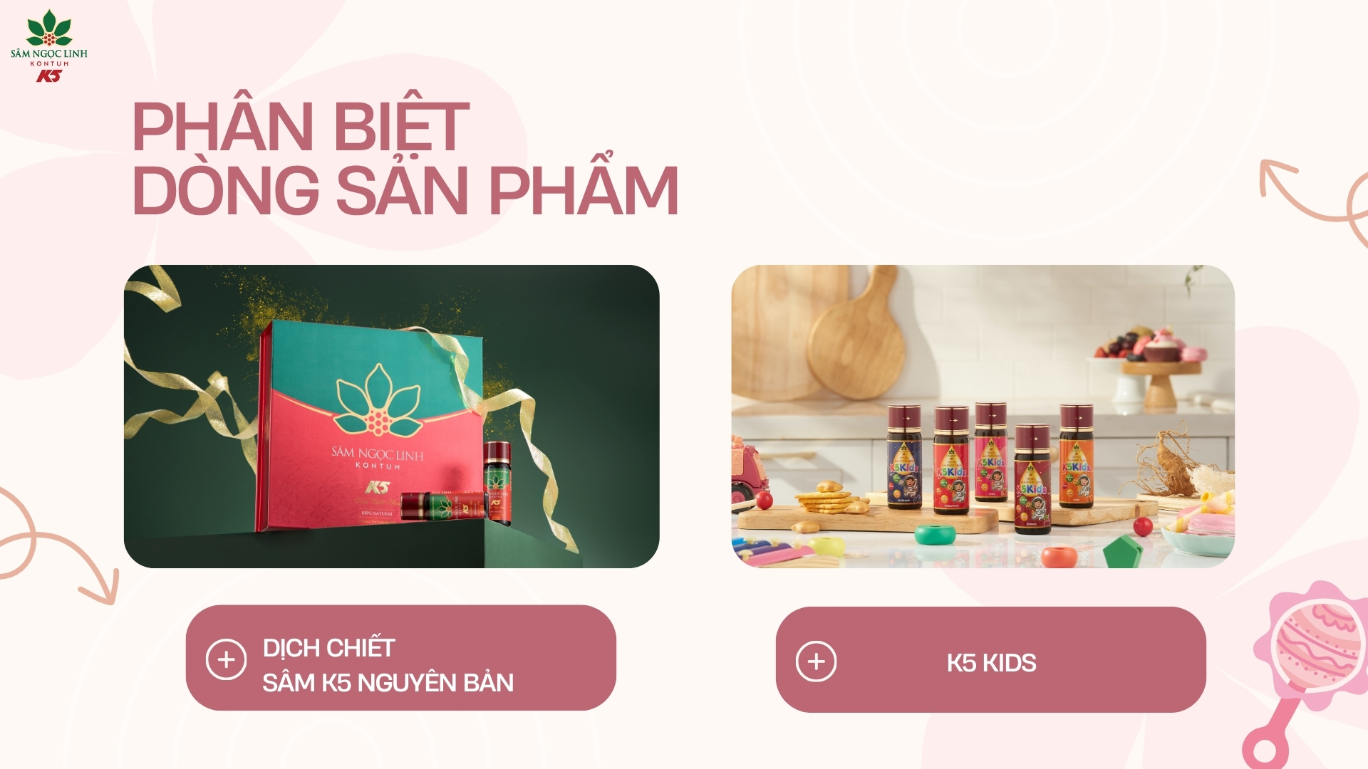 Phân biệt 2 dòng sản phẩm của K5.