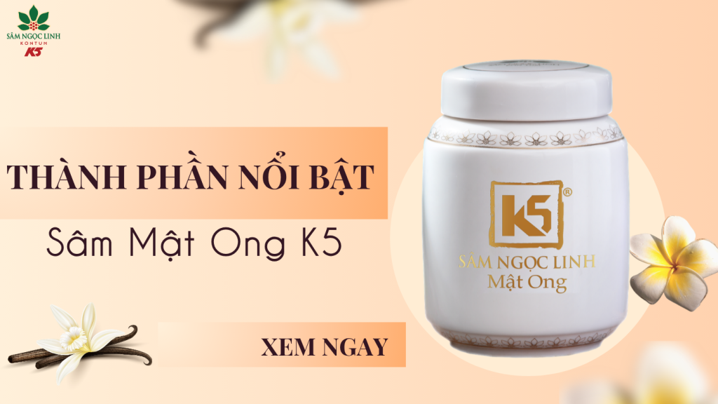 Thành phần dược tính nổi bật trong sản phẩm Sâm Mật Ong K5