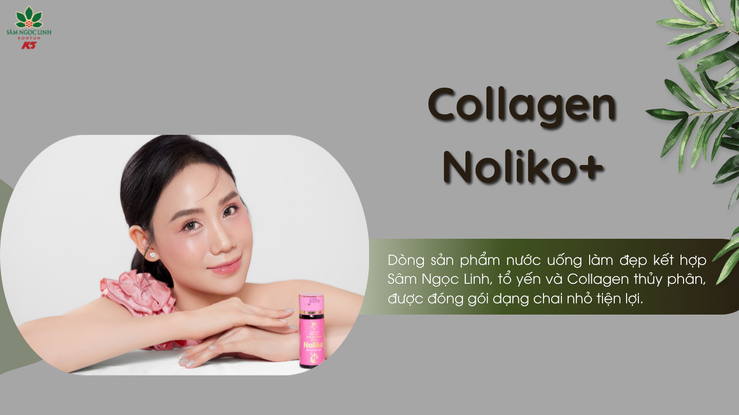 Sản phẩm Collagen Noliko Plus giúp da thêm tươi trẻ, mịn màng.