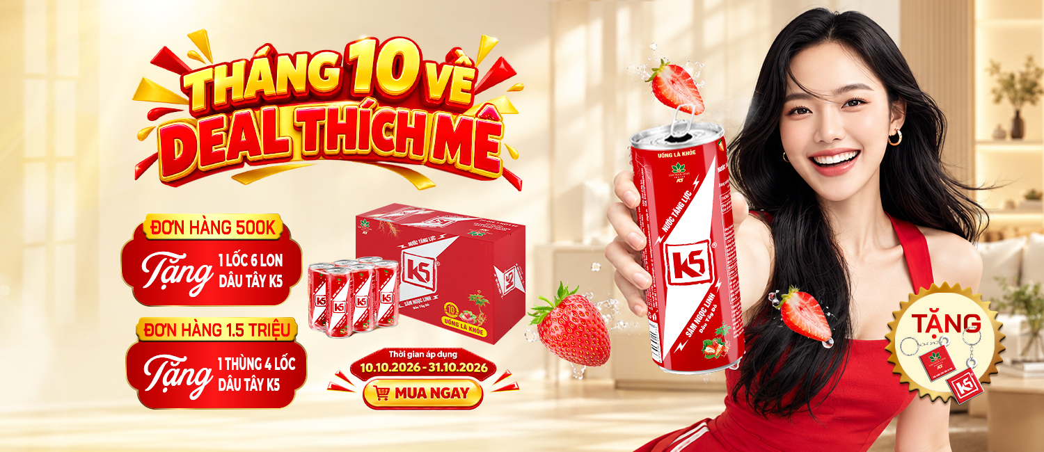 Chương trình khuyến mãi tháng 10 từ Sâm K5.