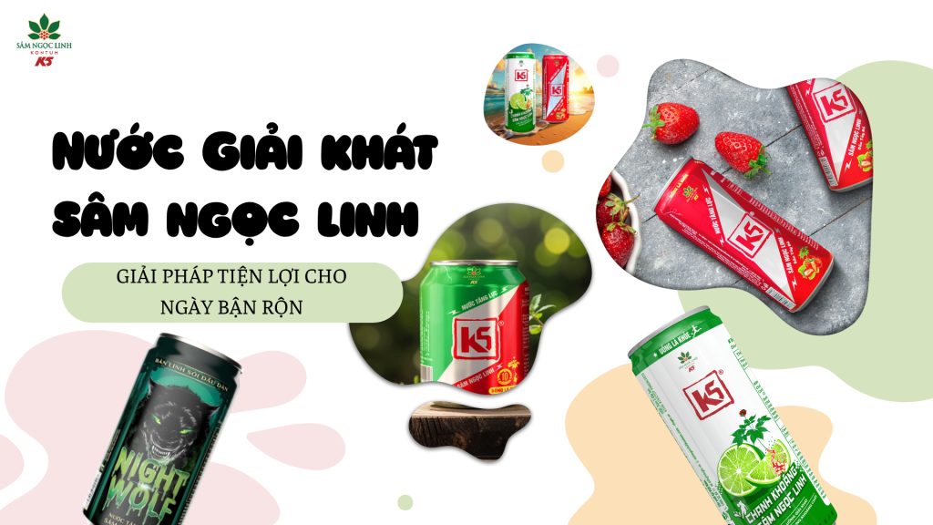 Nước giải khát Sâm Ngọc Linh: Giải pháp tiện lợi cho ngày bận rộn