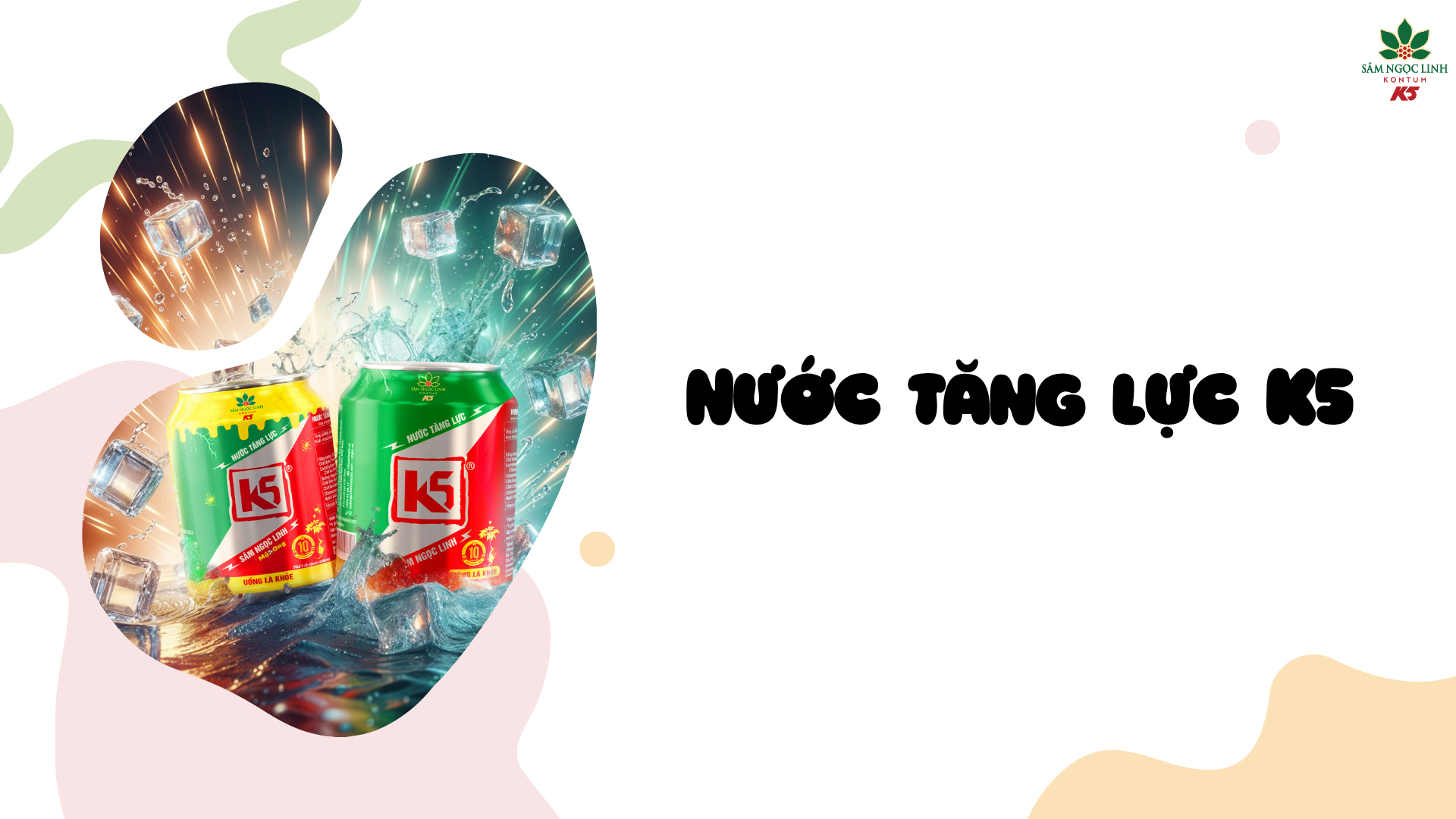 Nước tăng lực K5 hương vị thơm ngon, giúp tăng cường năng lượng mỗi ngày.