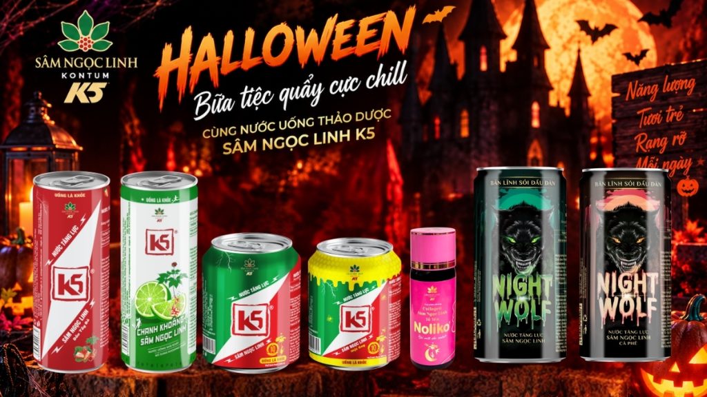 Halloween – Bữa tiệc quẩy cực chill cùng nước uống thảo dược Sâm Ngọc Linh K5