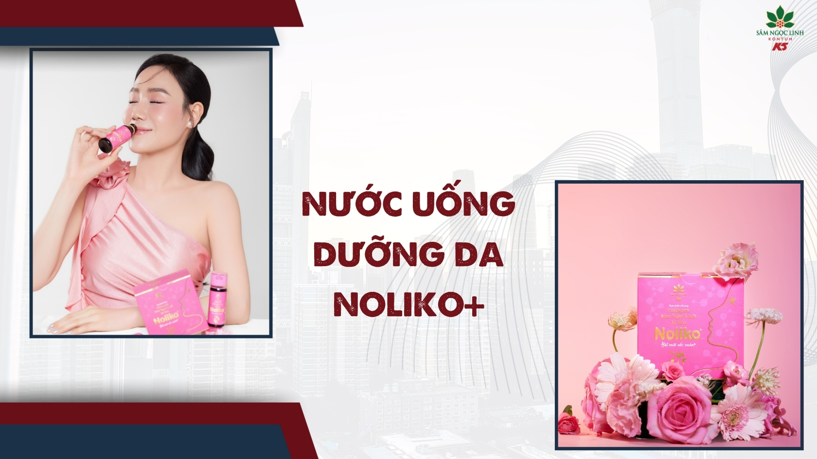 Sản phẩm nước uống dưỡng da Noliko+.