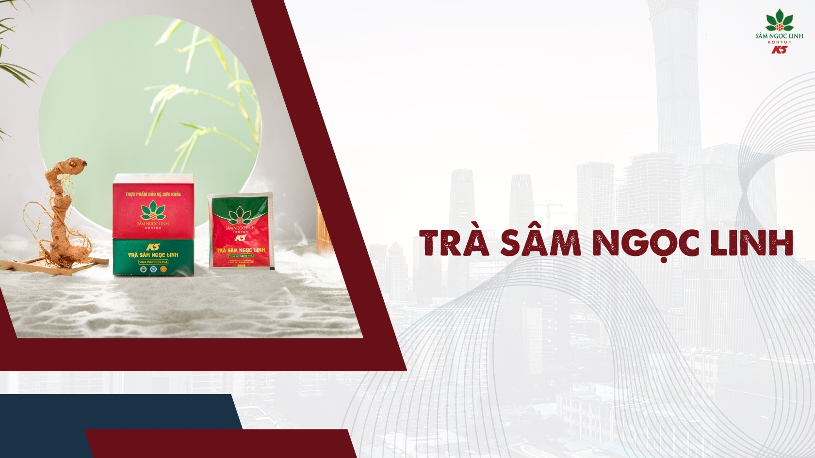 Sản phẩm Trà Sâm Ngọc Linh.